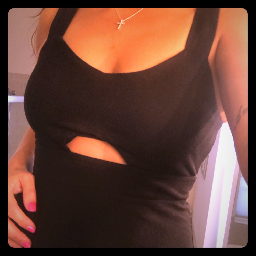 Black skater girl style dress